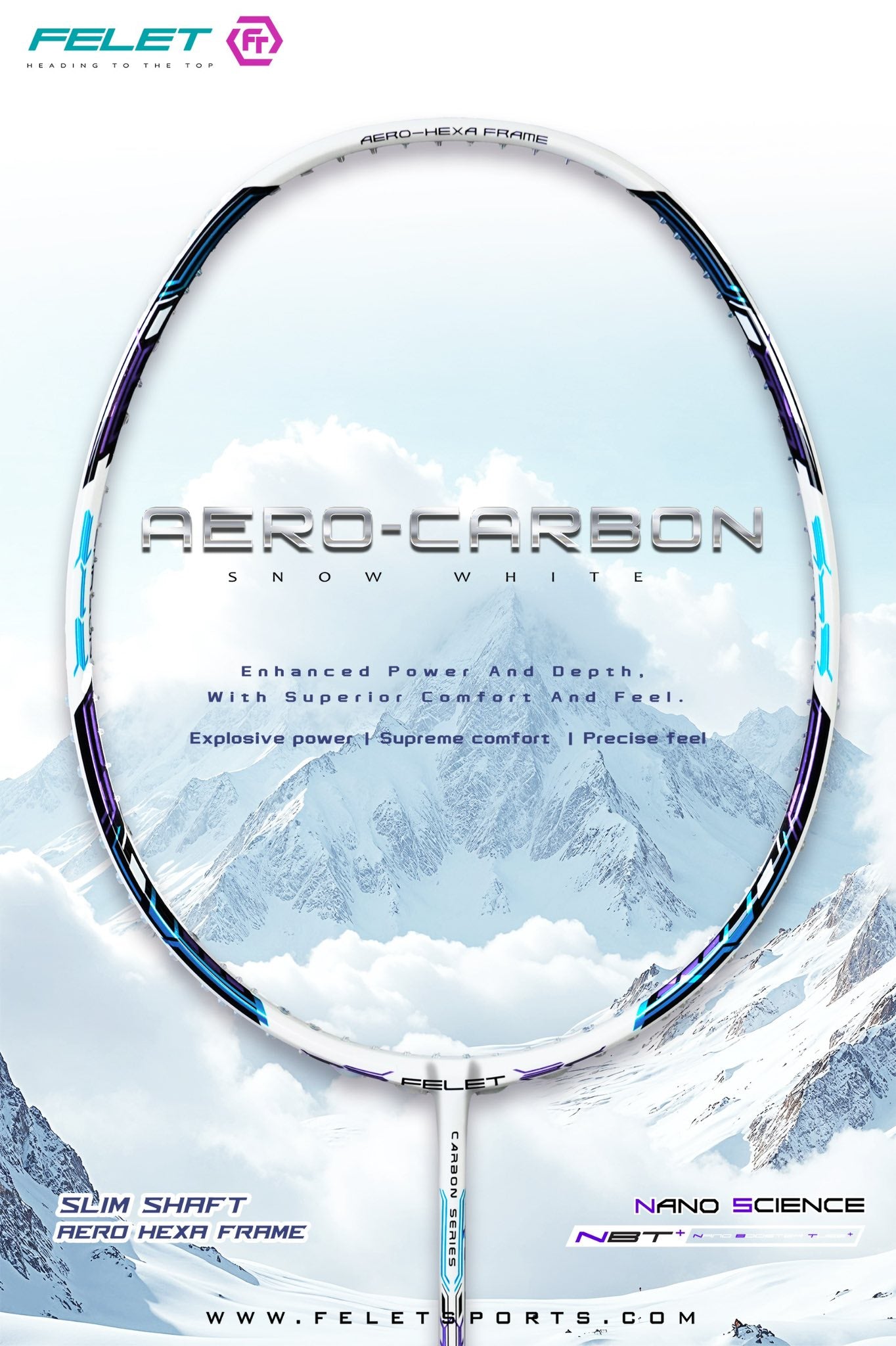 FELET AERO-CARBON SNOW WHITE (4U)