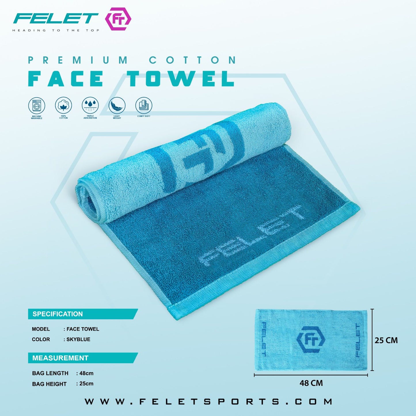 FELET Compact Sport Towel