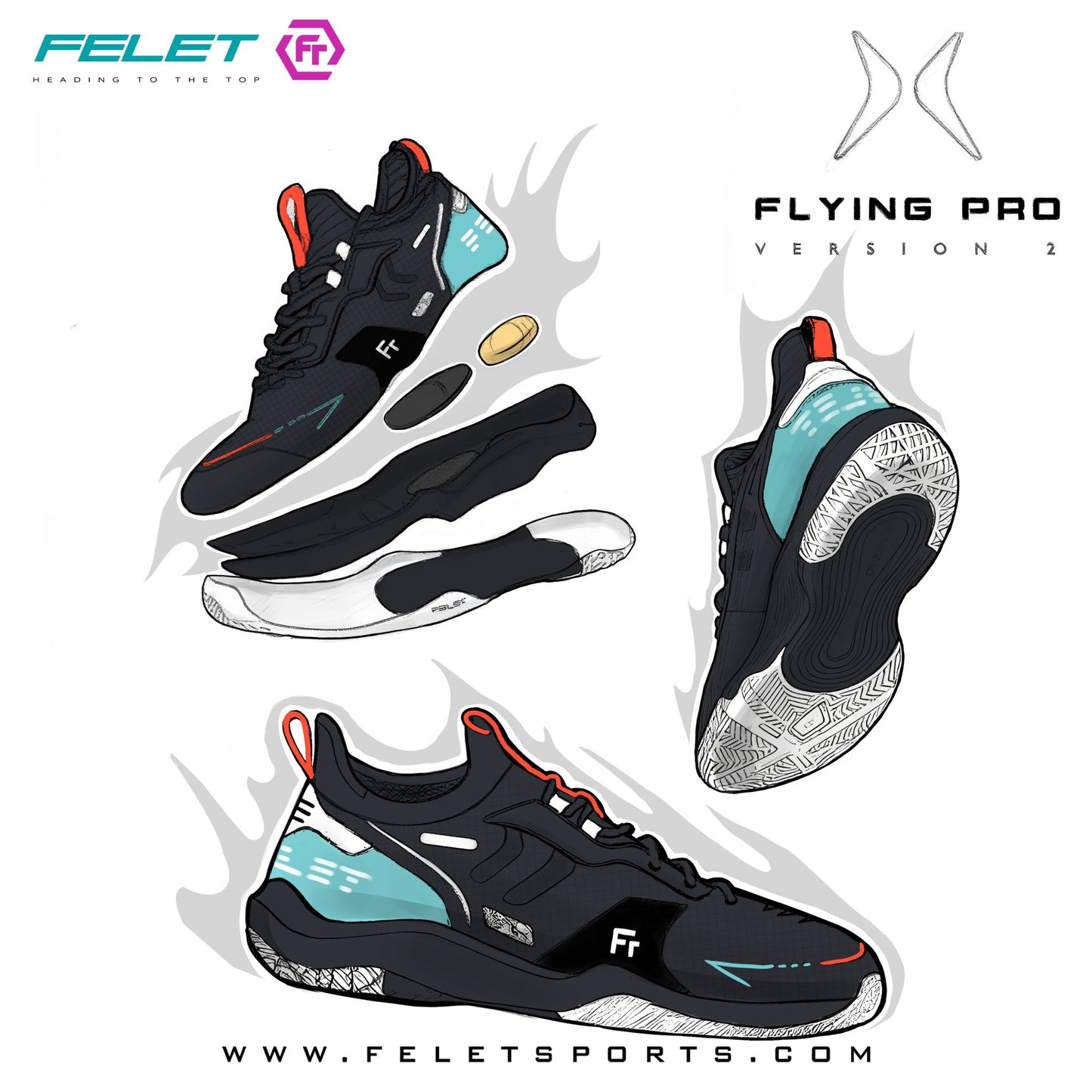 FELET Flying Pro V2 Performance Shoe