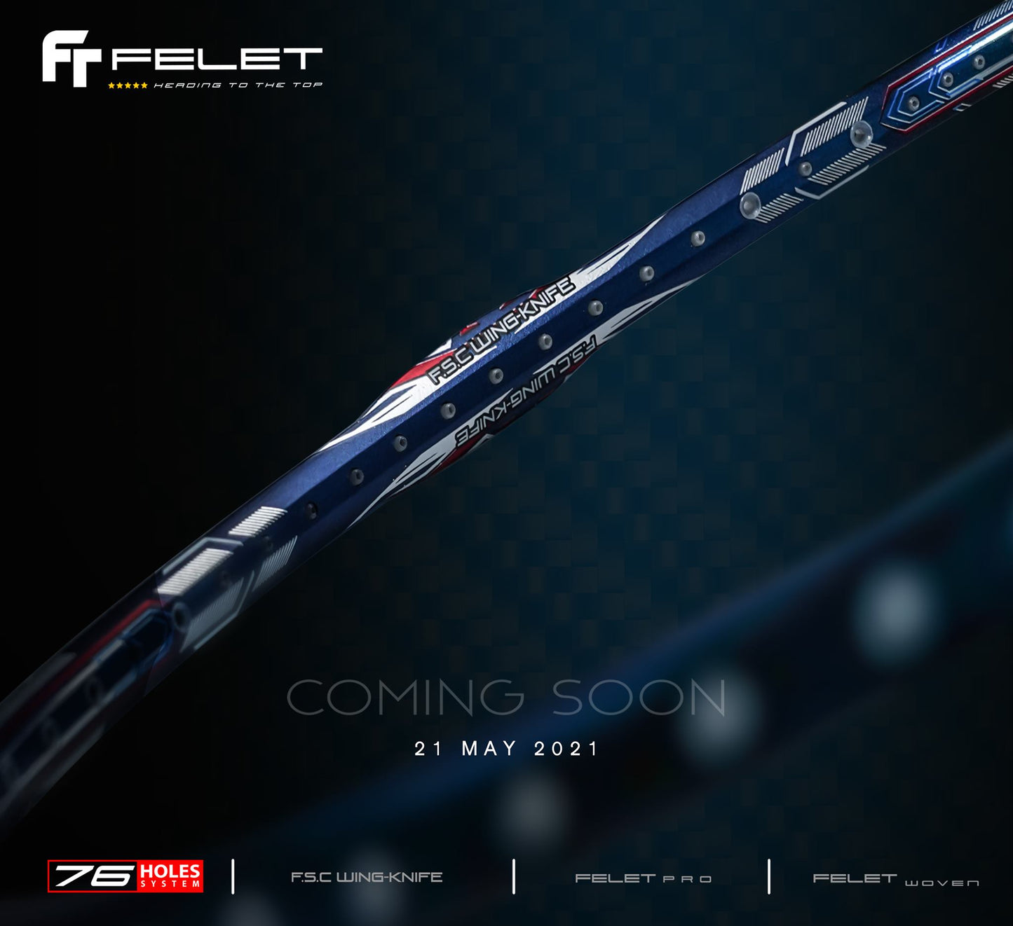 Felet 3K WOVEN FENCE Badminton Racquet