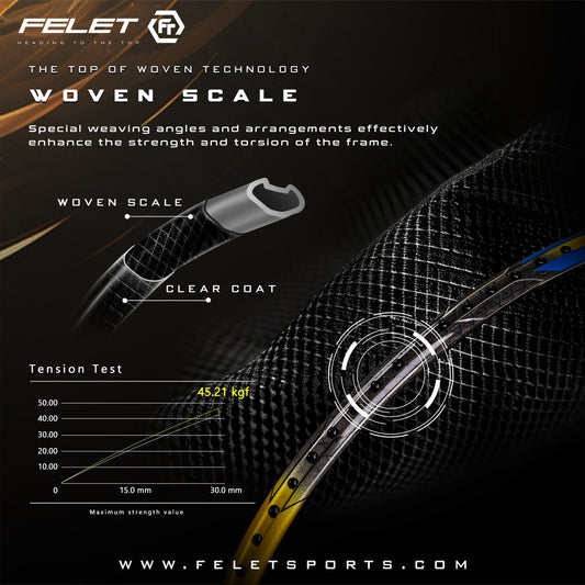 FELET Woven 1000 Badminton Racquet