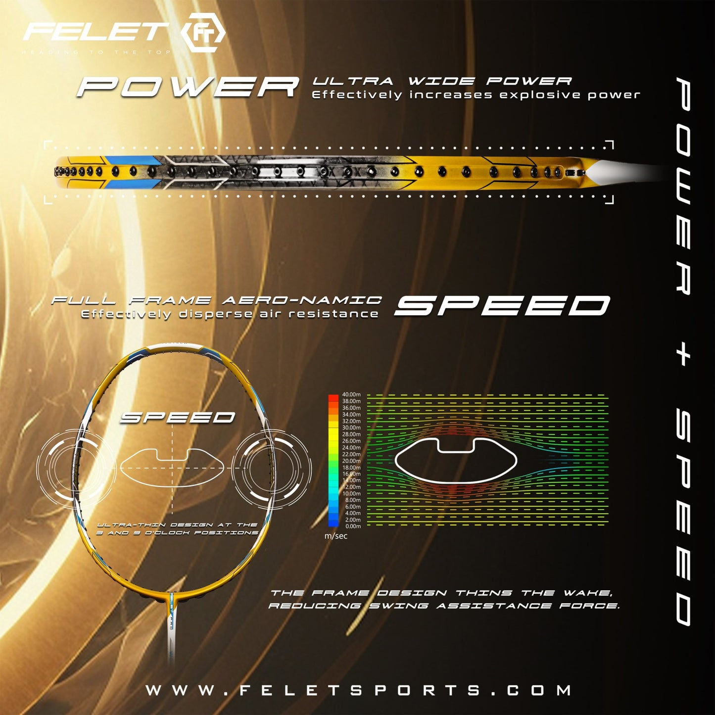 FELET Woven 1000 Badminton Racquet