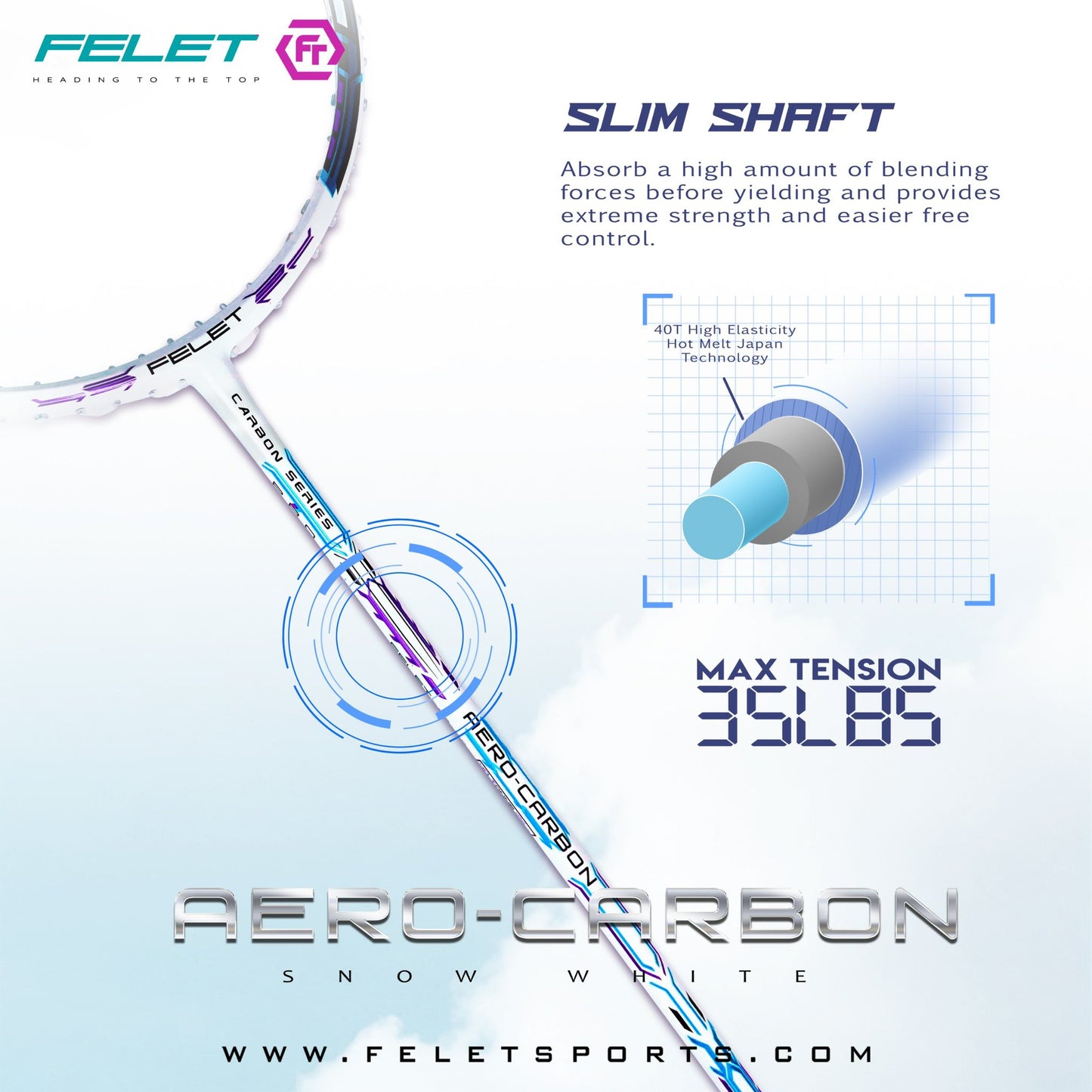 FELET AERO-CARBON SNOW WHITE (4U)