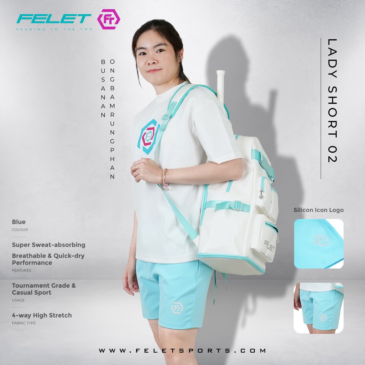FELET Womens Performance Shorts 2.0