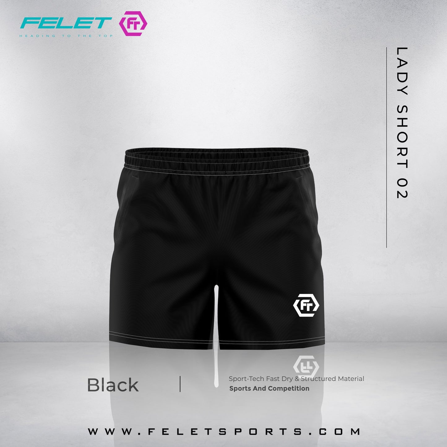 FELET Womens Performance Shorts 2.0