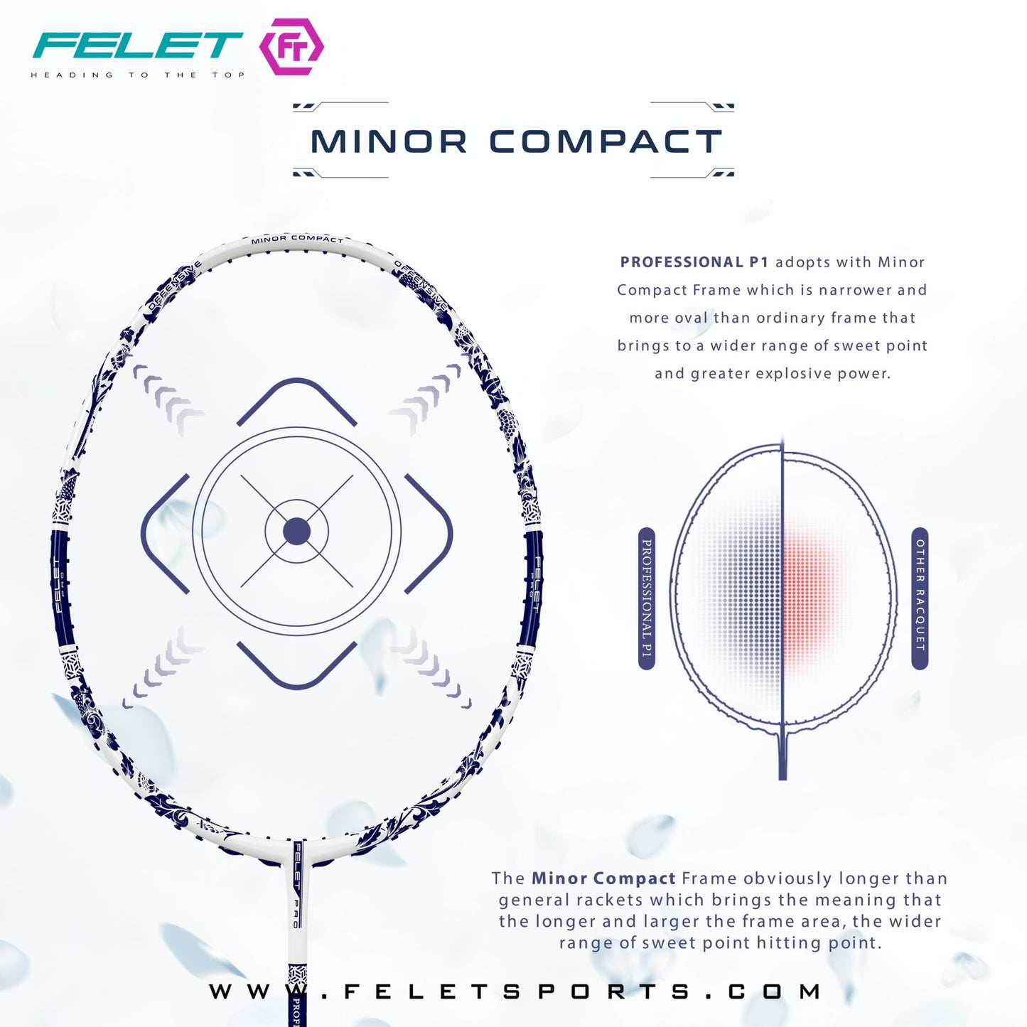FELET Professional P1 Badminton Racquet