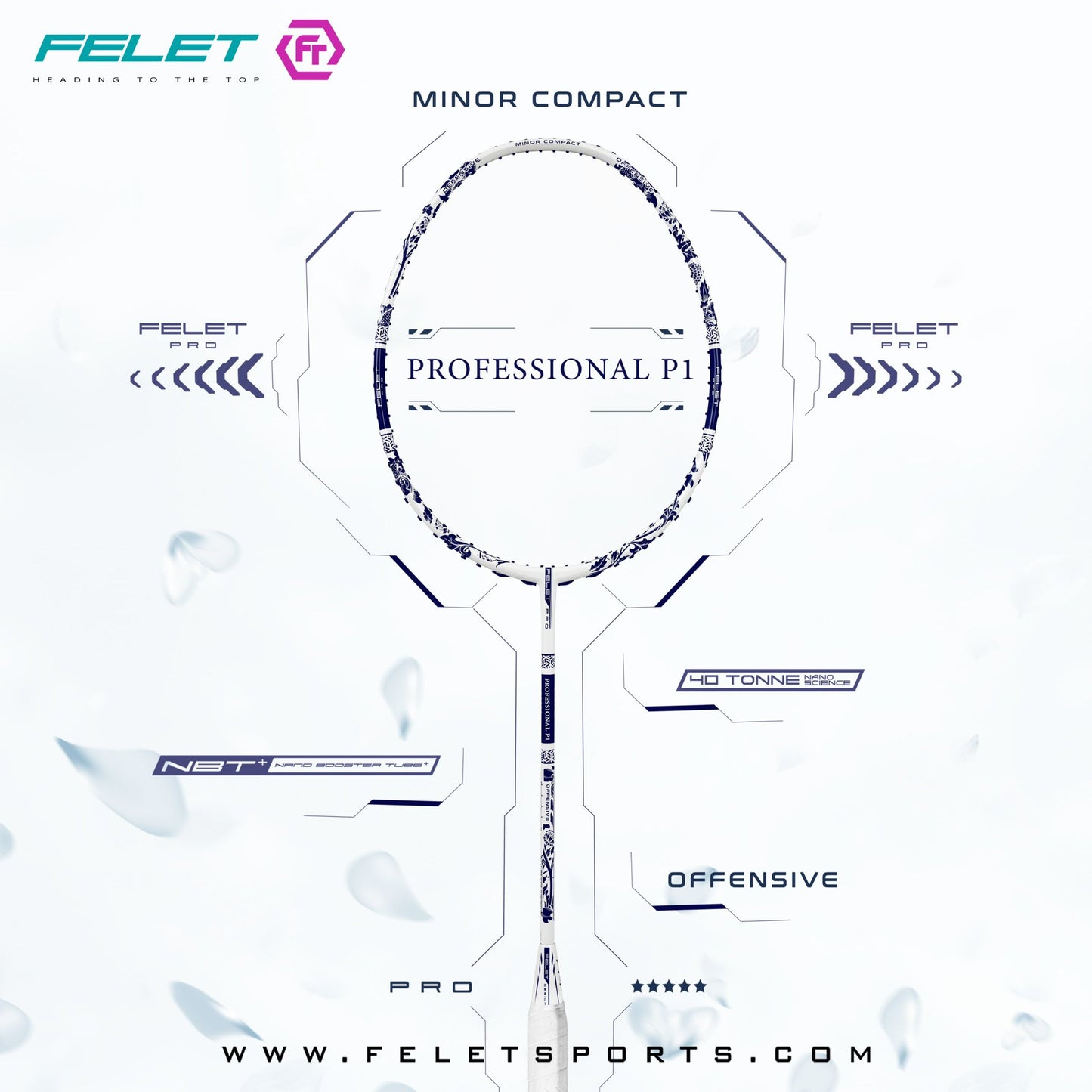 FELET Professional P1 Badminton Racquet