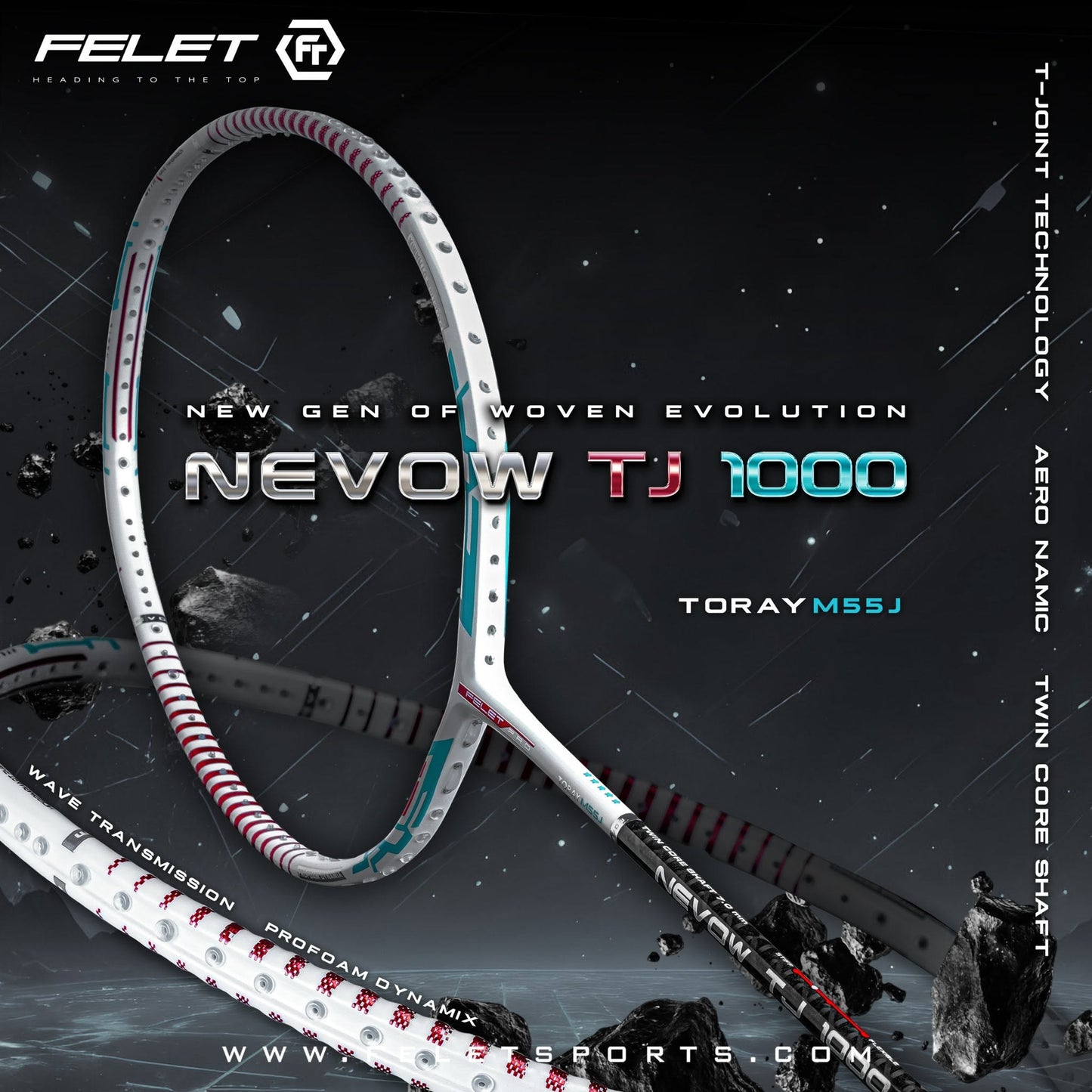 FELET NEVOW 1000 - Pro Series Racquet