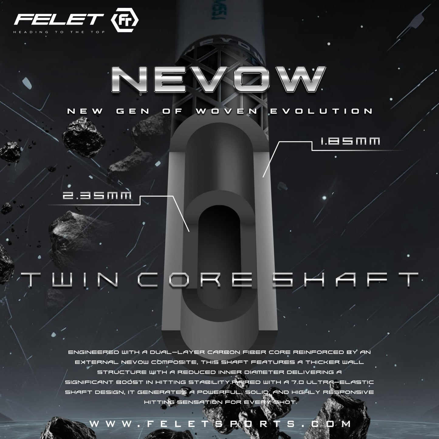 FELET NEVOW 1000 - Pro Series Racquet