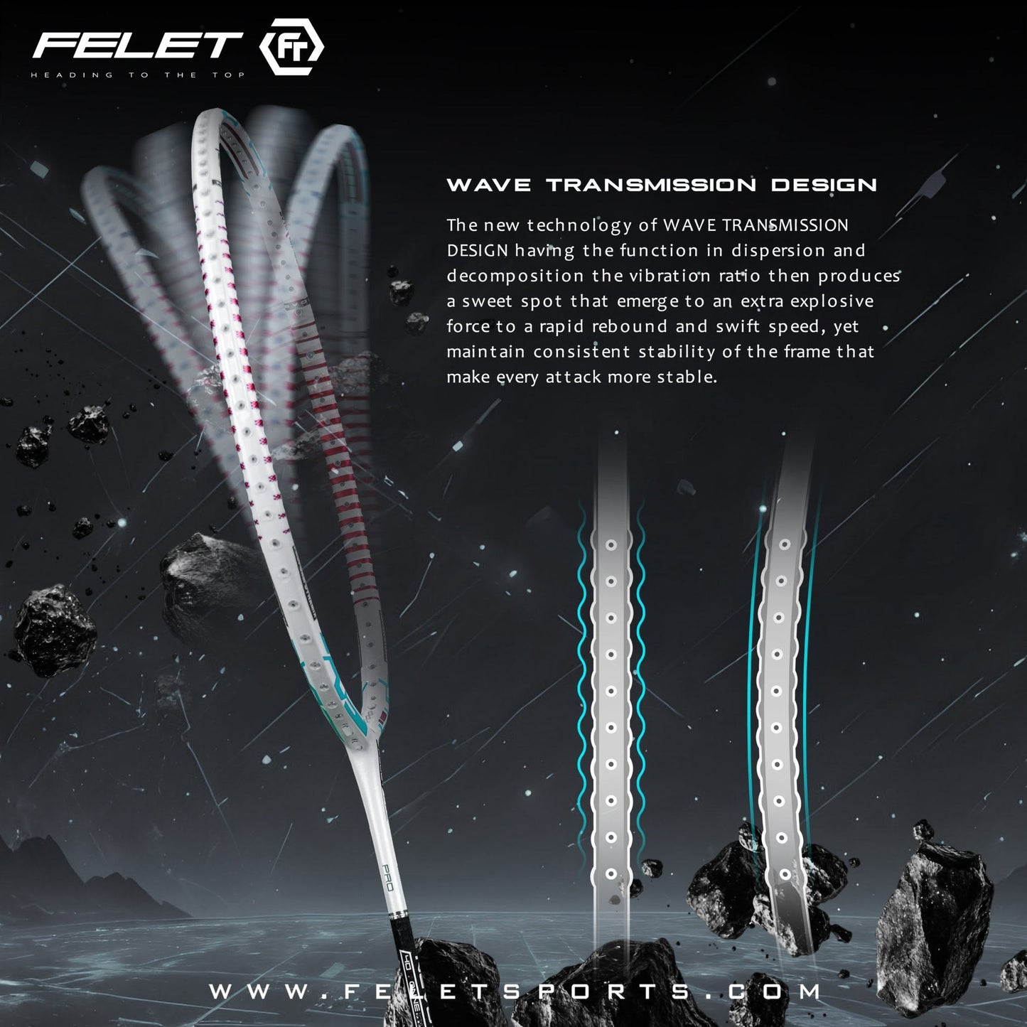 FELET NEVOW 1000 - Pro Series Racquet