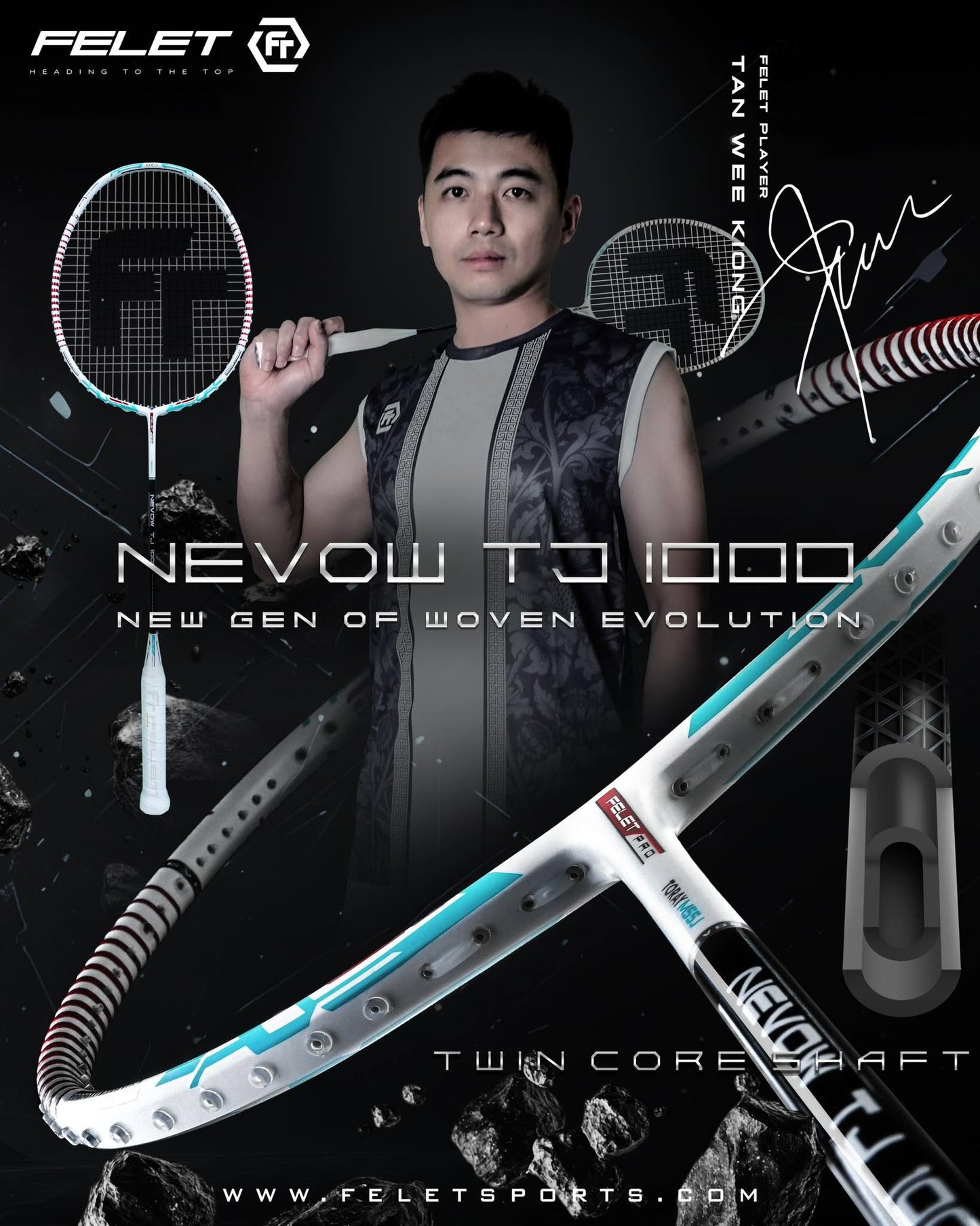 FELET NEVOW 1000 - Pro Series Racquet
